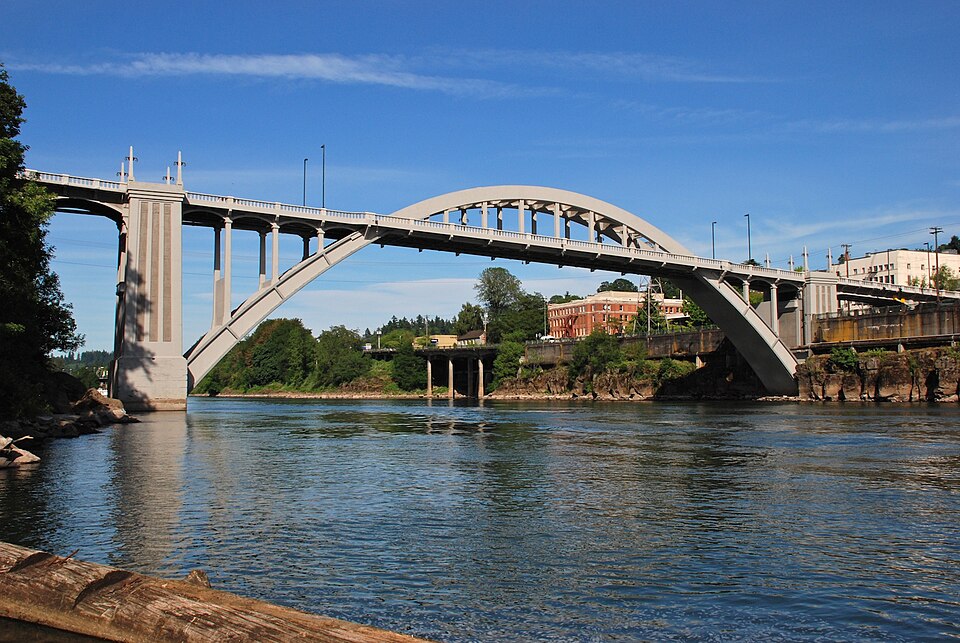 Willamette River below Falls, at Oregon City, Oregon