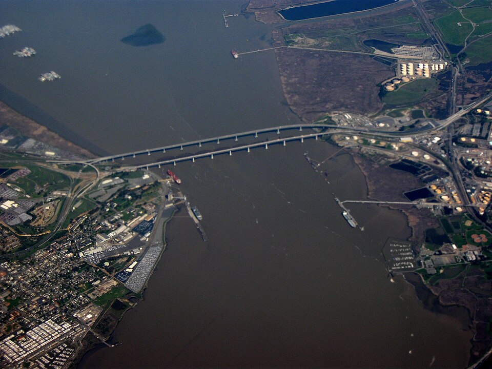 Suisun Bay A Benicia Bridge near Benicia, California
