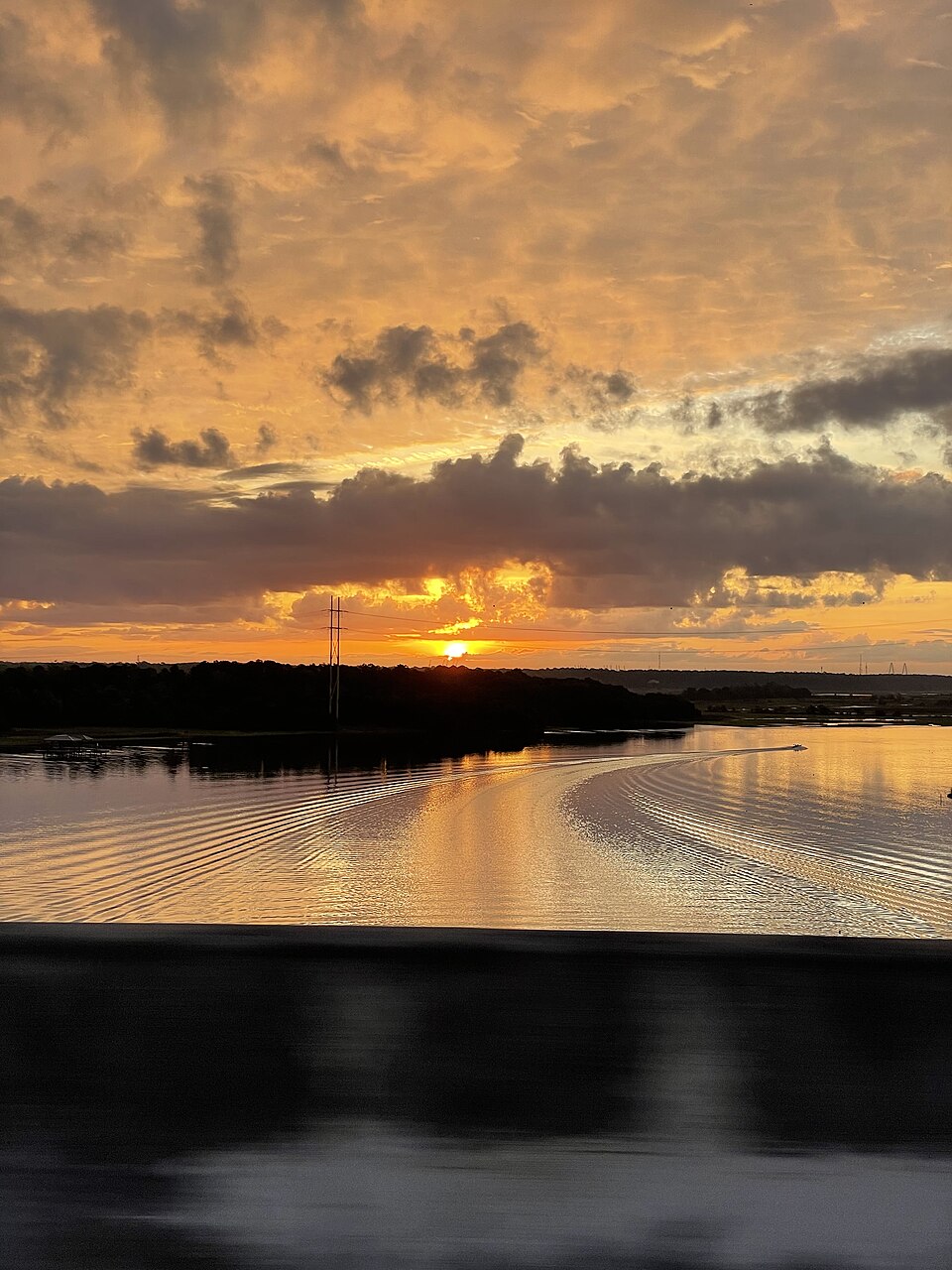 Stono River at Main Rd below Rantowles, South Carolina