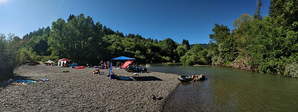 Russian River A Hacienda Bridge near Guerneville, California