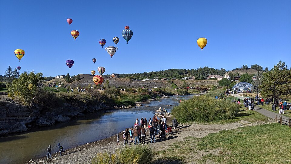 San Juan River near Co RD 119 at Pagosa Springs, Colorado