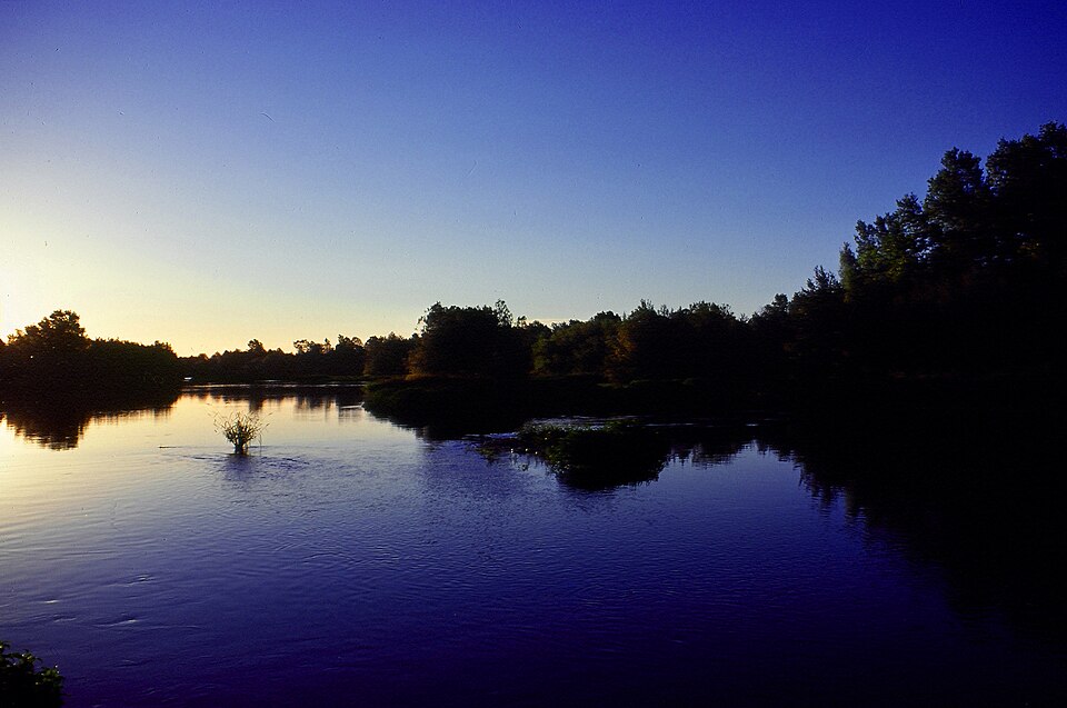 American River below Watt Ave Brdg near Carmichael, California