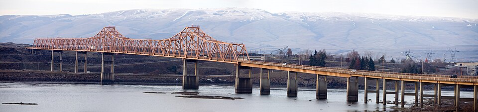 Columbia River at the Dalles Dam Forebay, Washington