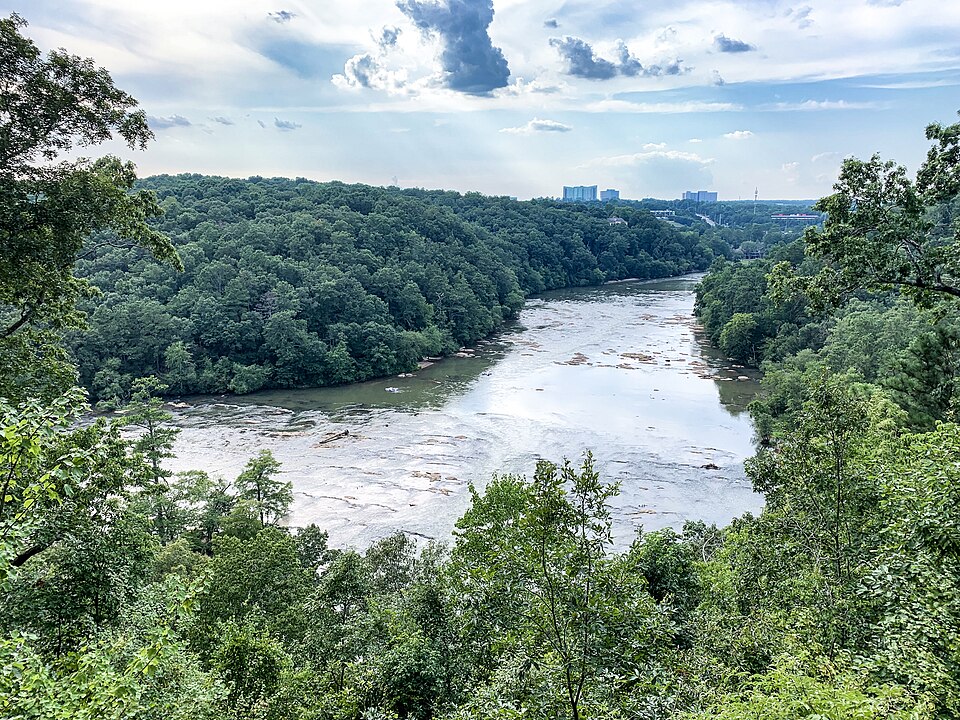 Chatt River at Powers Fy And I-285 near Atlanta, Georgia